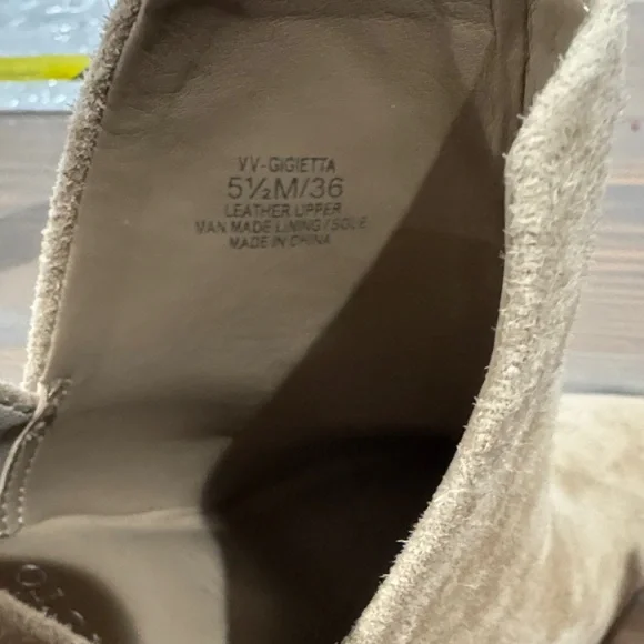 Tan Suede Ankle Boots - Picture 6 of 7